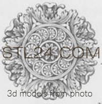 Розетки (ROSETTE_1636 -  | 3D model 3DSMAX / OBJ / STL) 3D модель для ЧПУ станка